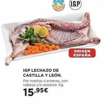 El Corte Inglés Igp lechazo de castilla y león oferta