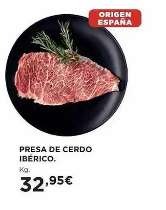El Corte Inglés Presa de cerdo ibérico oferta