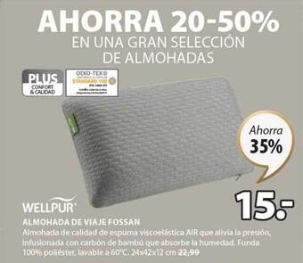 JYSK Wellpur almohada de viaje fossan oferta
