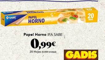 Gadis Papel horno ifa sabe oferta