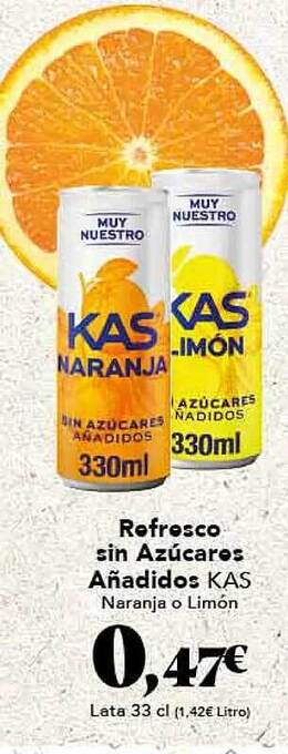 Gadis Refresco sin azúcares añadidos kas oferta