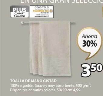 JYSK Toalla de mano gistad oferta