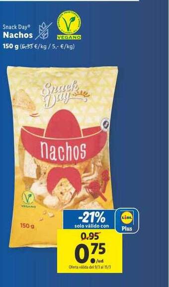 Lidl Snack day nachos oferta