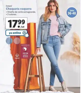 Lidl Esmara chaqueta vaquera oferta