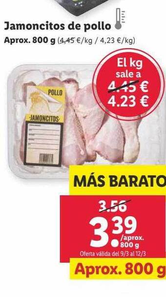 Lidl Jamoncitos de pollo oferta