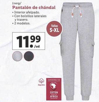 Lidl Livergy pantalón de chándal oferta