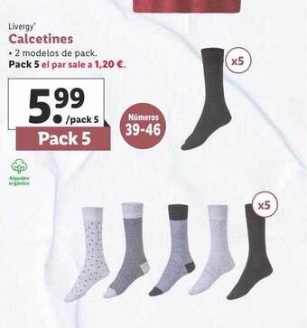 Lidl Livergy calcetines oferta