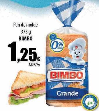 Spar Tenerife Pan de molde bimbo oferta
