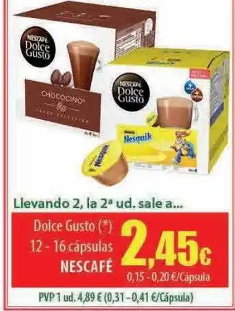 Spar Tenerife Dolce gusto 12 - 16 cápsulas nescafé oferta