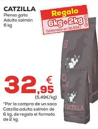 Kiwoko Catzilla pienso gato adulto salmón oferta