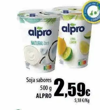 Spar Tenerife Soja sabores alpro oferta