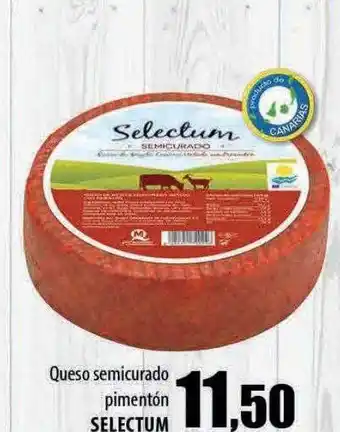 Spar Tenerife Queso semicurado pimentón selectum oferta