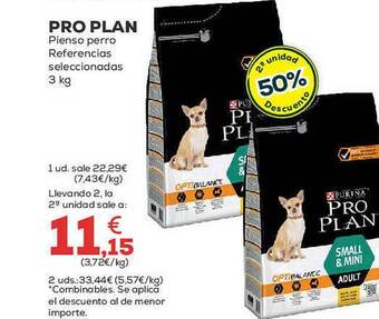 Kiwoko Pro plan pienso perro referencias seleccionadas oferta