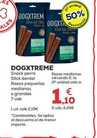 Kiwoko Dogxtreme snack perro stick dental razas pequeñas medianas o grandes oferta