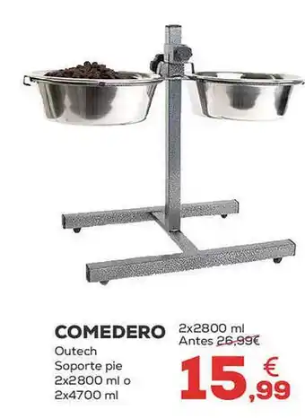 Kiwoko Comedero outech soporte pie oferta