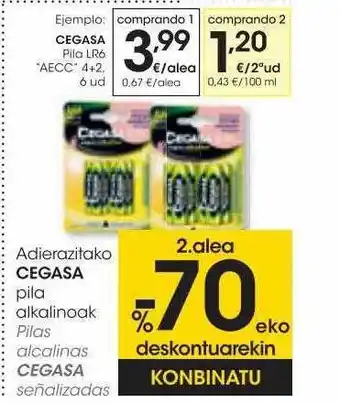 Eroski Cegasa pila lr6 aecc 4+2 oferta