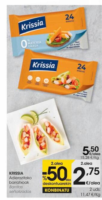 Eroski Krissia barritas oferta