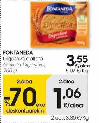 Eroski Fontaneda galleta digestive oferta