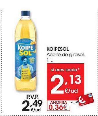 Eroski Koipesol aceite de girasol oferta