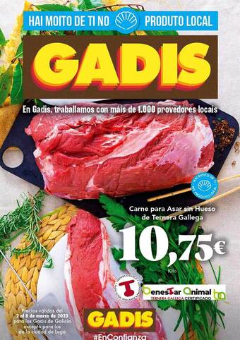 Gadis Carne para asar sin hueso de ternera gallega oferta