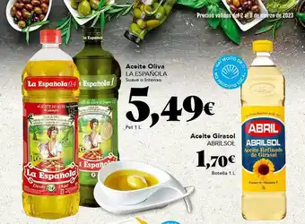 Gadis Aceite oliva la española aceite girasol abrilsol oferta