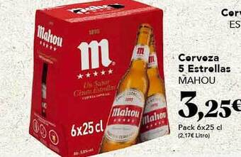 Gadis Cerveza 5 estrellas mahou oferta