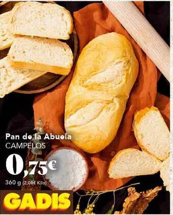 Gadis Pan de la abuela campelos oferta