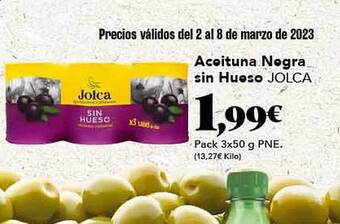 Gadis Aceituna negra sin hueso jolca oferta