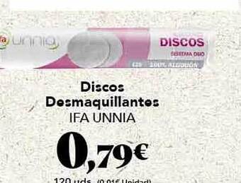Gadis Discos desmaquillantes ifa unnia oferta