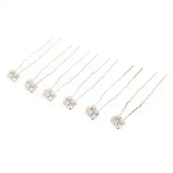 Claire's 6 pack pearl stone cluster hair pins oferta