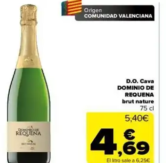 Carrefour D.O Cava Dominio de Requena Brut Nature oferta