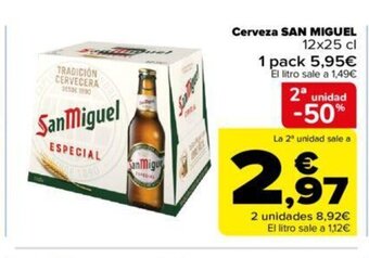 Carrefour Cerveza San Miguel oferta