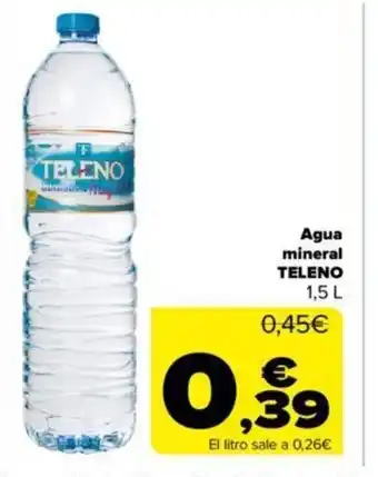 Carrefour Agua Mineral teleno 1,5L oferta