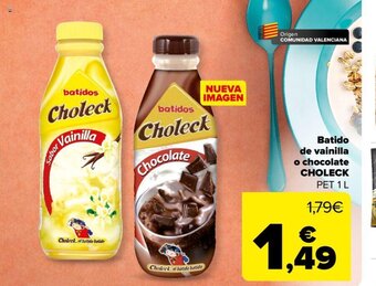 Carrefour Batido de vainilla o chocolate choleck oferta