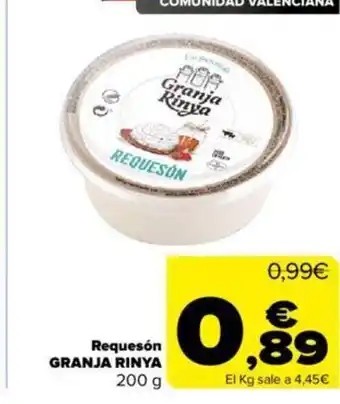 Carrefour Requesón granja rinya oferta