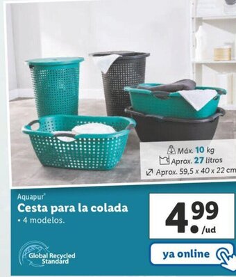 Lidl Cesta para la colada oferta