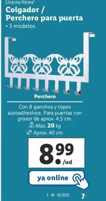 Colgador/Perchero Para puerta