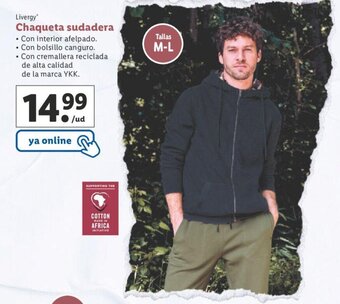 Lidl Chaqueta sudadera oferta
