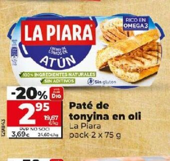 Dia Pate de tonyina en oli oferta