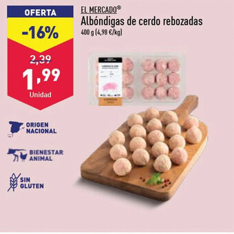 ALDI Albóndigas de cerdo rebozadas oferta