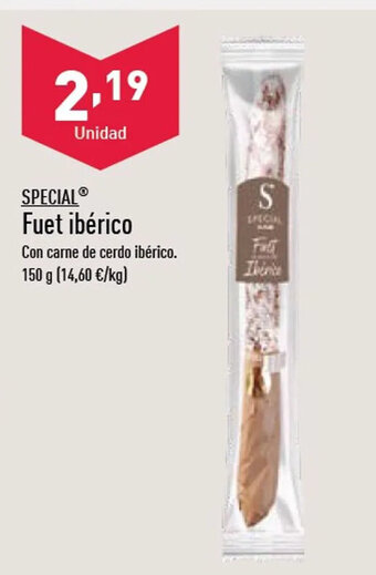 ALDI Fuet ibérico oferta