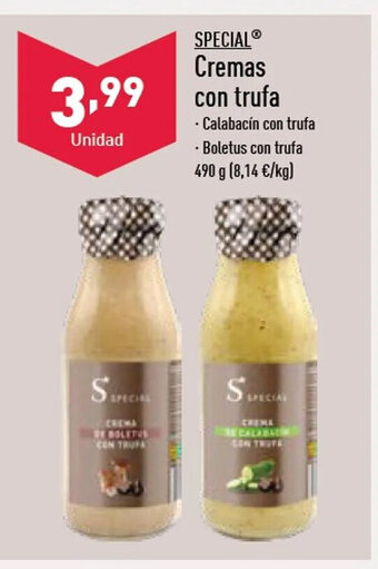 ALDI Cremas con trufa oferta