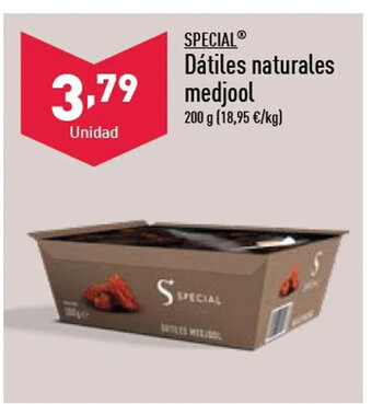 ALDI Dátiles naturales medjool oferta