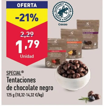 ALDI Tentaciones de chocolate negro oferta