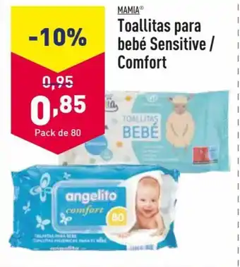 ALDI Toallitas para bebé Sensitive / Comfort oferta