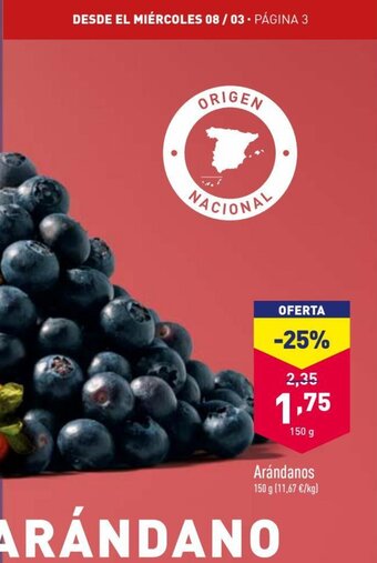 ALDI Arándanos oferta