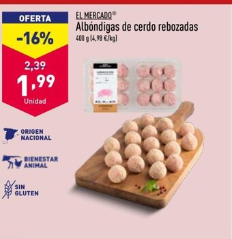ALDI Albóndigas de cerdo rebozadas oferta