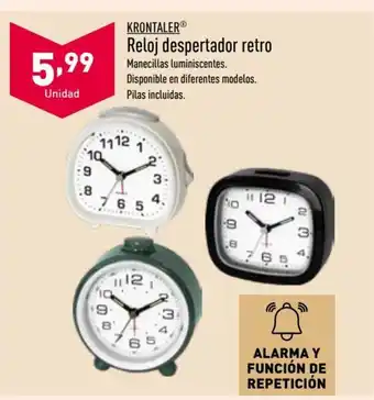 ALDI Reloj despertador retro oferta