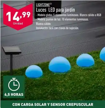 ALDI Luces LED para jardín oferta