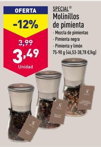 ALDI Molinillos de pimienta oferta